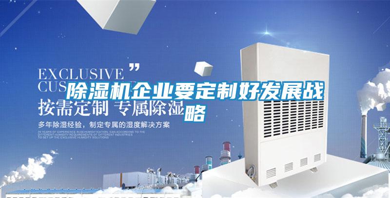 除湿机企业要定制好发展战略