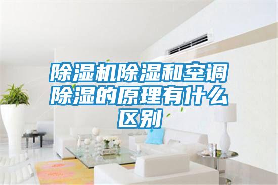 除湿机除湿和空调除湿的原理有什么区别