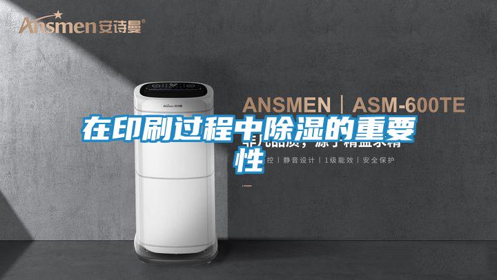 在印刷过程中除湿的重要性