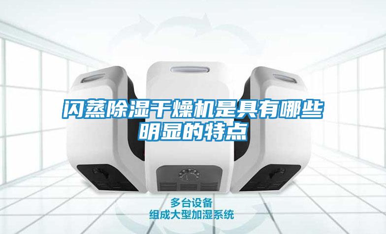 闪蒸除湿干燥机是具有哪些明显的特点
