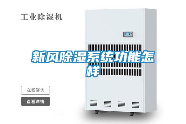 新风除湿系统功能怎样