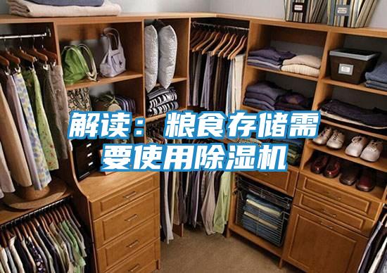 解读：粮食存储需要使用除湿机