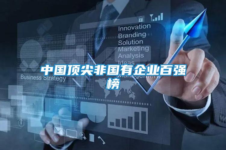 中国顶尖非国有企业百强榜