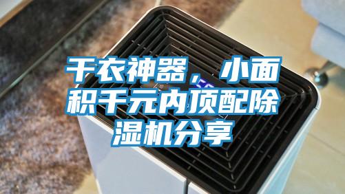 干衣神器,小面积千元内顶配除湿机分享