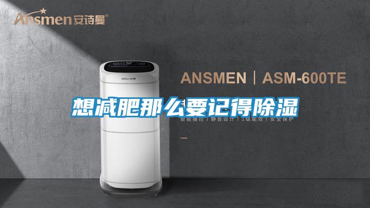 想减肥那么要记得除湿