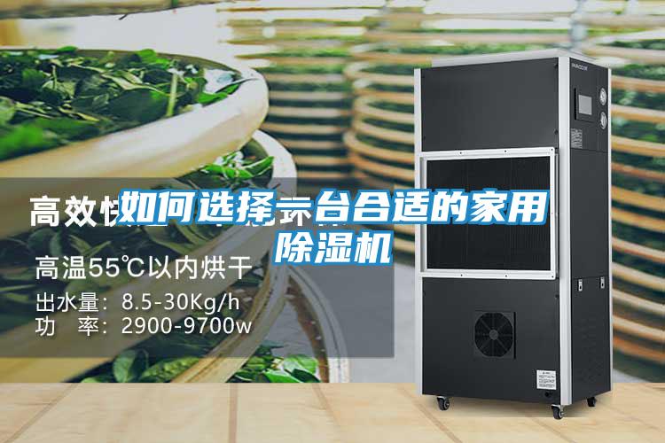 如何选择一台合适的家用除湿机