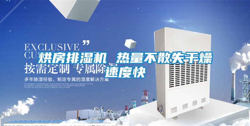 烘房排湿机 热量不散失干燥速度快