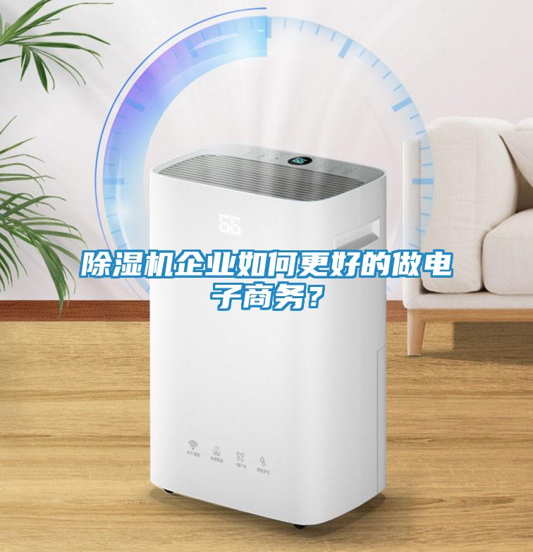 除湿机企业如何更好的做电子商务？