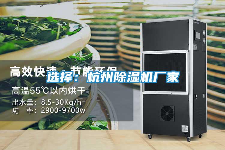 选择：杭州除湿机厂家
