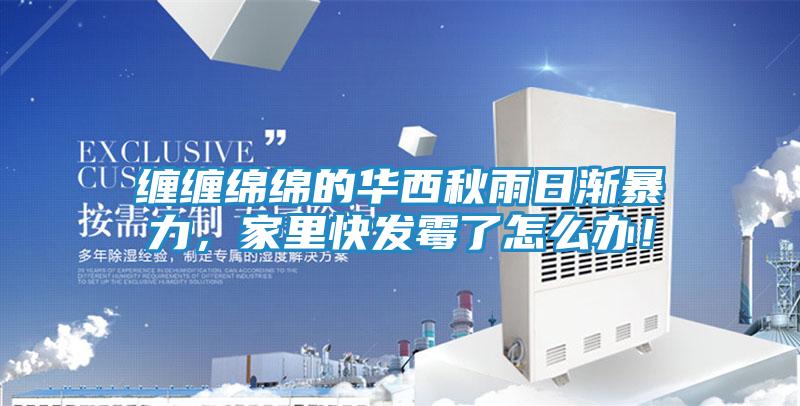 缠缠绵绵的华西秋雨日渐暴力，家里快发霉了怎么办！