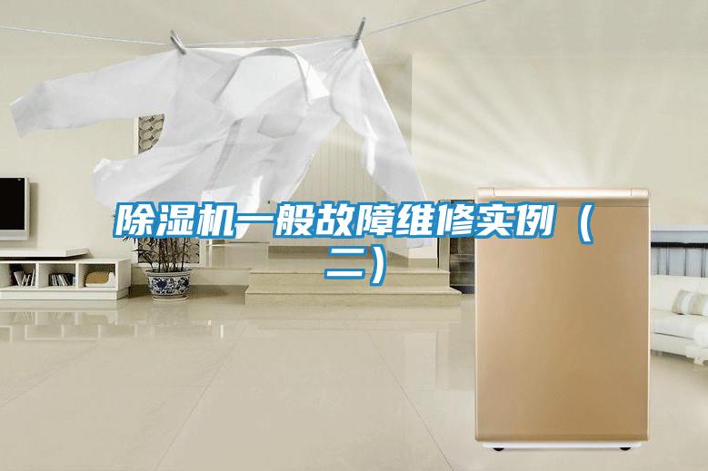 除湿机一般故障维修实例(二)