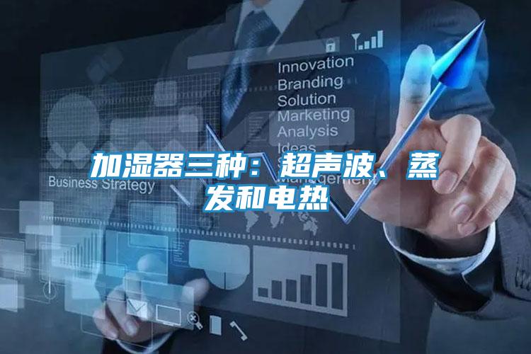 加湿器三种:超声波、蒸发和电热