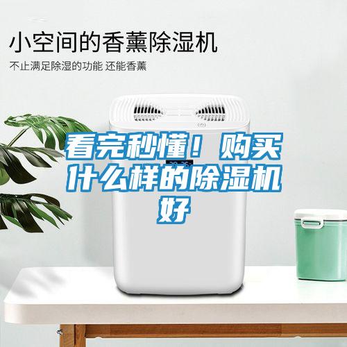 看完秒懂！购买什么样的除湿机好