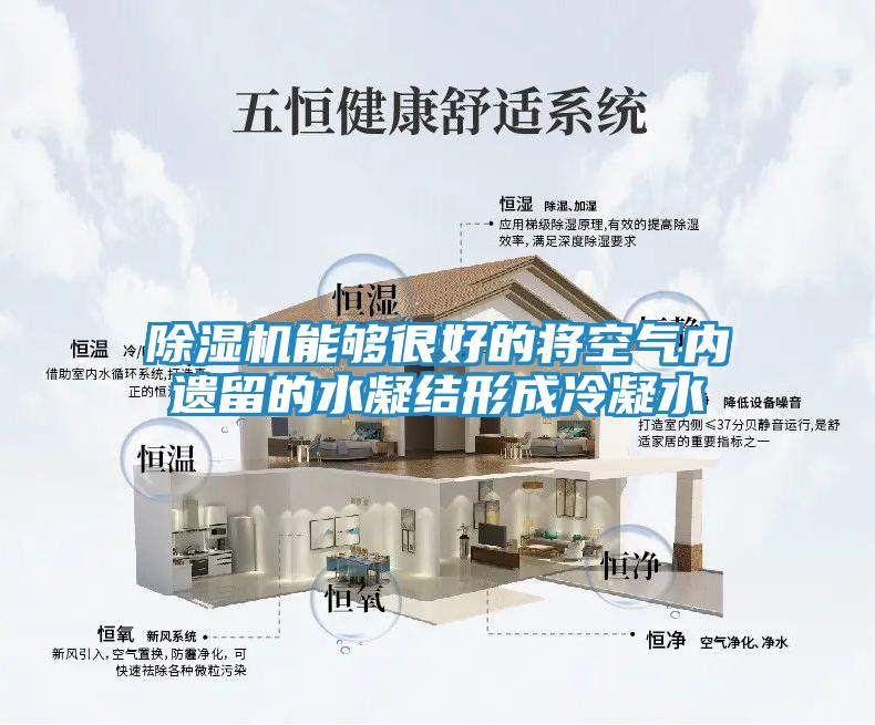 除湿机能够很好的将空气内遗留的水凝结形成冷凝水