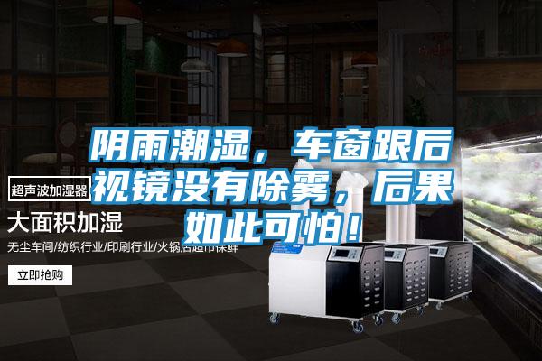 阴雨潮湿，车窗跟后视镜没有除雾，后果如此可怕！