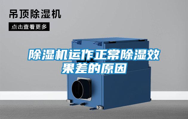 除湿机运作正常除湿效果差的原因