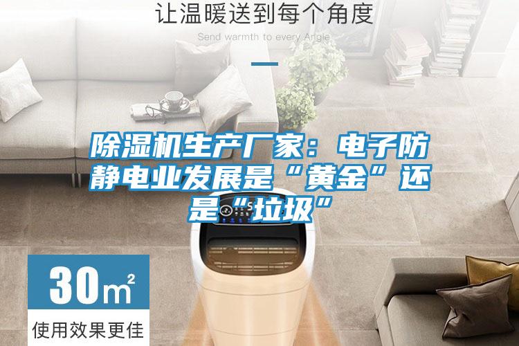除湿机生产厂家：电子防静电业发展是“黄金”还是“垃圾”