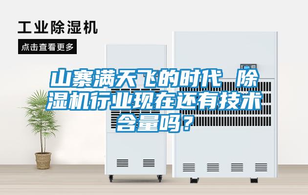 山寨满天飞的时代 除湿机行业现在还有技术含量吗？
