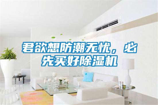 君欲想防潮无忧,必先买好除湿机