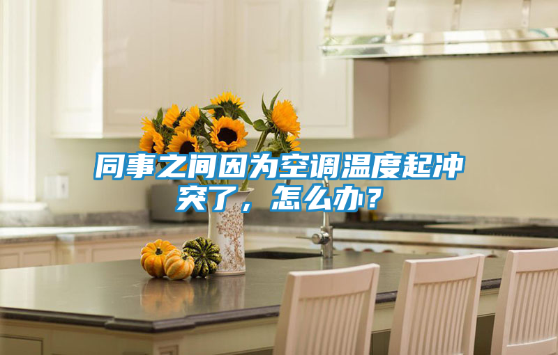 同事之间因为空调温度起冲突了，怎么办？