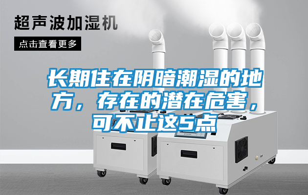 长期住在阴暗潮湿的地方，存在的潜在危害，可不止这5点