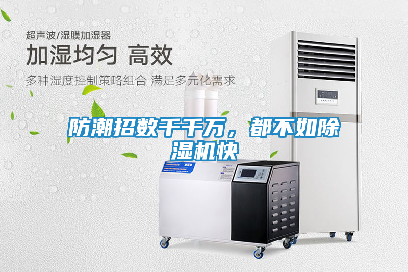 防潮招数千千万，都不如除湿机快