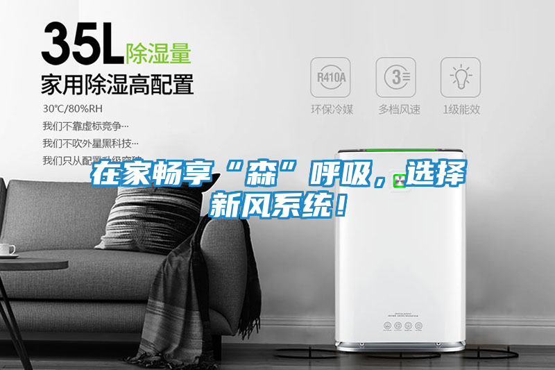 在家畅享“森”呼吸，选择新风系统！