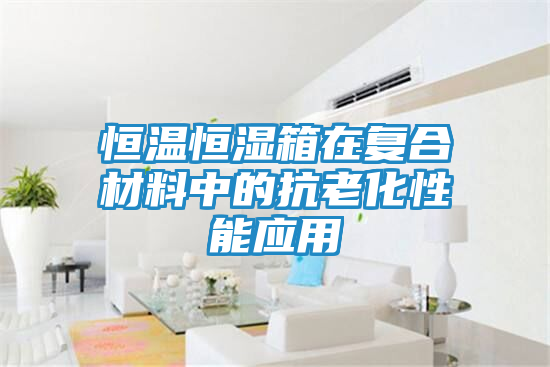恒温恒湿箱在复合材料中的抗老化性能应用
