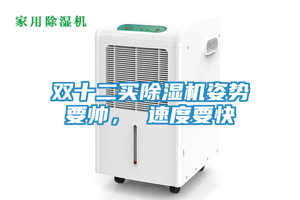 双十二买除湿机姿势要帅， 速度要快