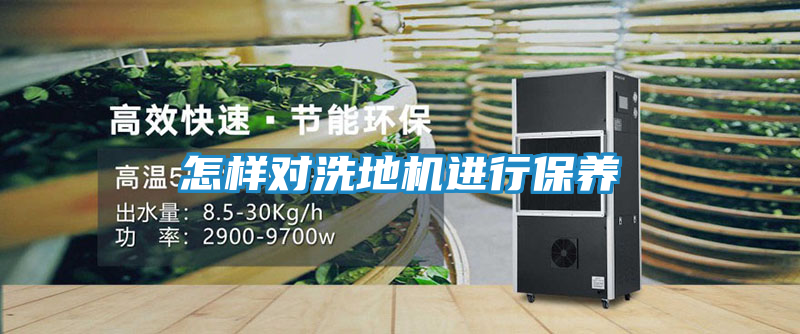 怎样对洗地机进行保养