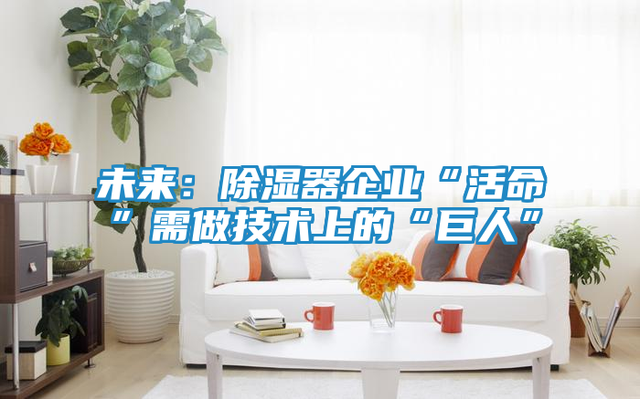 未来：除湿器企业“活命”需做技术上的“巨人”