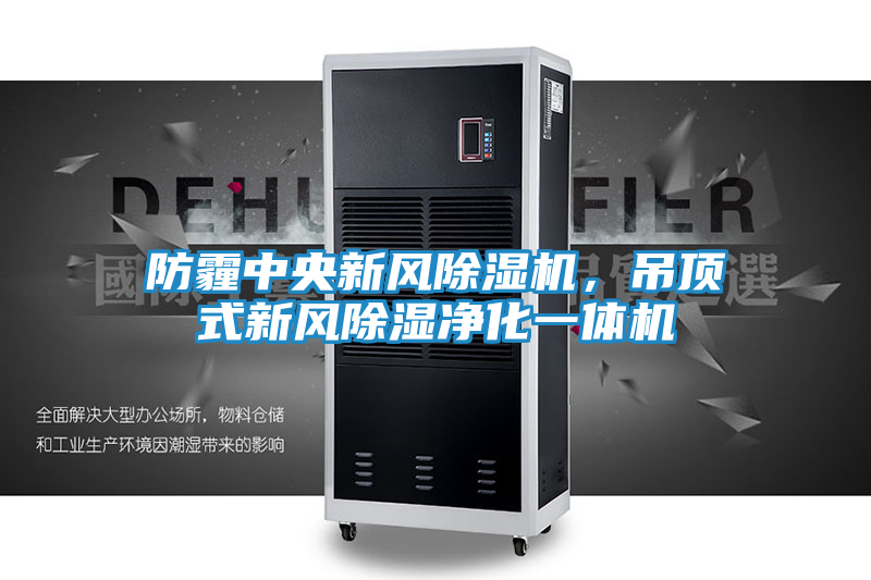 防霾中央新风除湿机，吊顶式新风除湿净化一体机