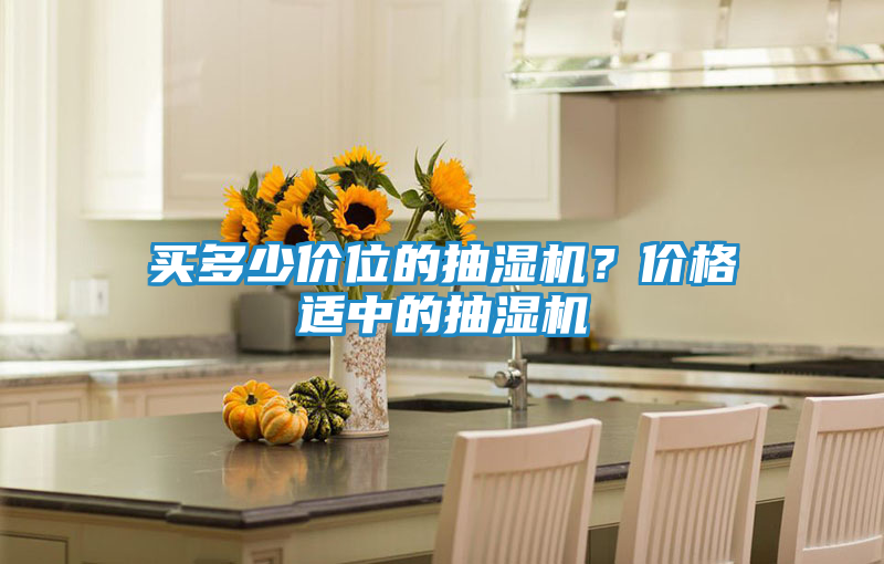 买多少价位的抽湿机?价格适中的抽湿机