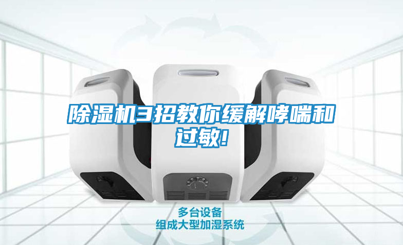 除湿机3招教你缓解哮喘和过敏!