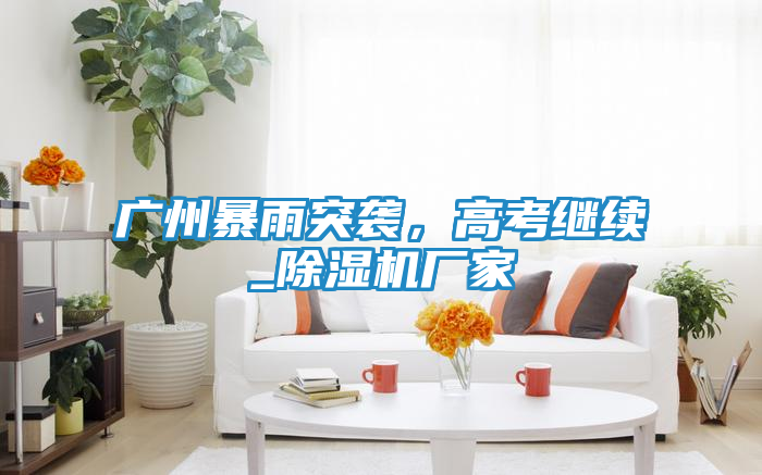 广州暴雨突袭，高考继续_除湿机厂家