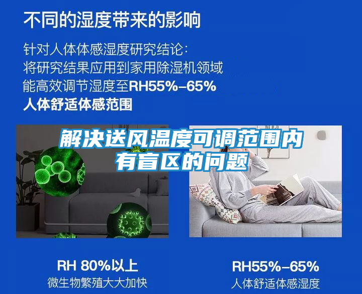 解决送风温度可调范围内有盲区的问题