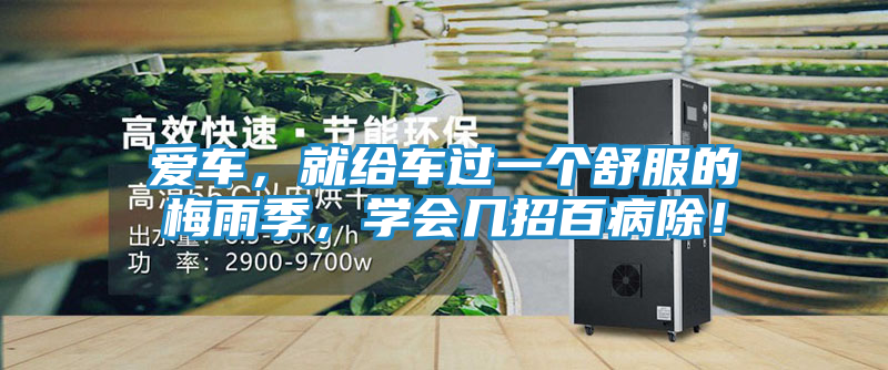 爱车，就给车过一个舒服的梅雨季，学会几招百病除！