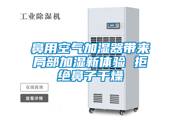 鼻用空气加湿器带来局部加湿新体验 拒绝鼻子干燥