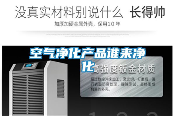 空气净化产品谁来净化