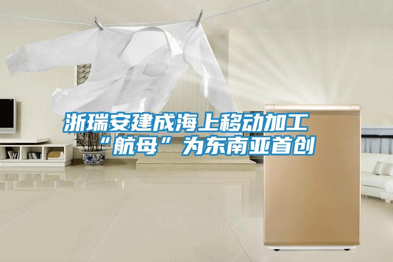 浙瑞安建成海上移动加工“航母”为东南亚首创