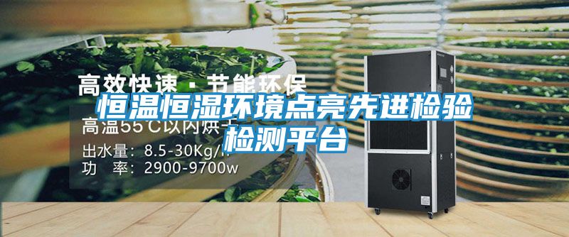 恒温恒湿环境点亮先进检验检测平台