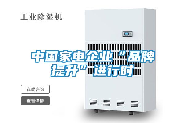 中国家电企业“品牌提升”进行时