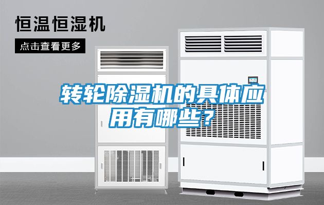 转轮除湿机的具体应用有哪些？