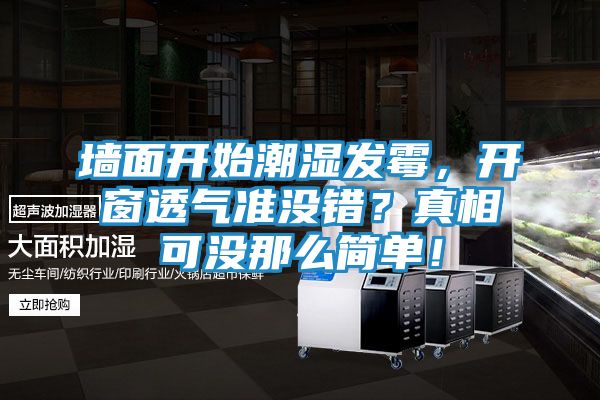 墙面开始潮湿发霉，开窗透气准没错？真相可没那么简单！