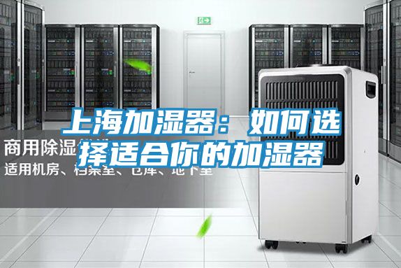 上海加湿器：如何选择适合你的加湿器