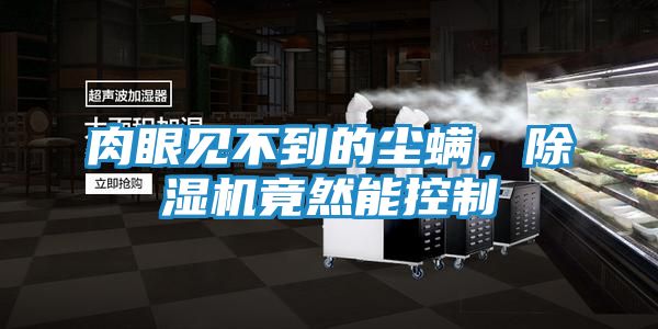 肉眼见不到的尘螨，除湿机竟然能控制