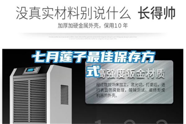 七月莲子最佳保存方式