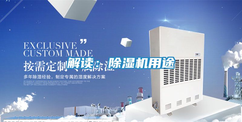 解读：除湿机用途