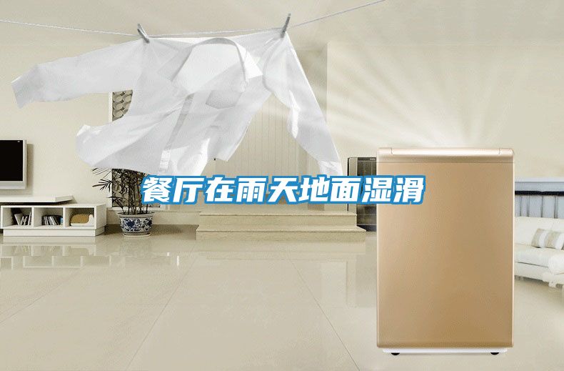 餐厅在雨天地面湿滑