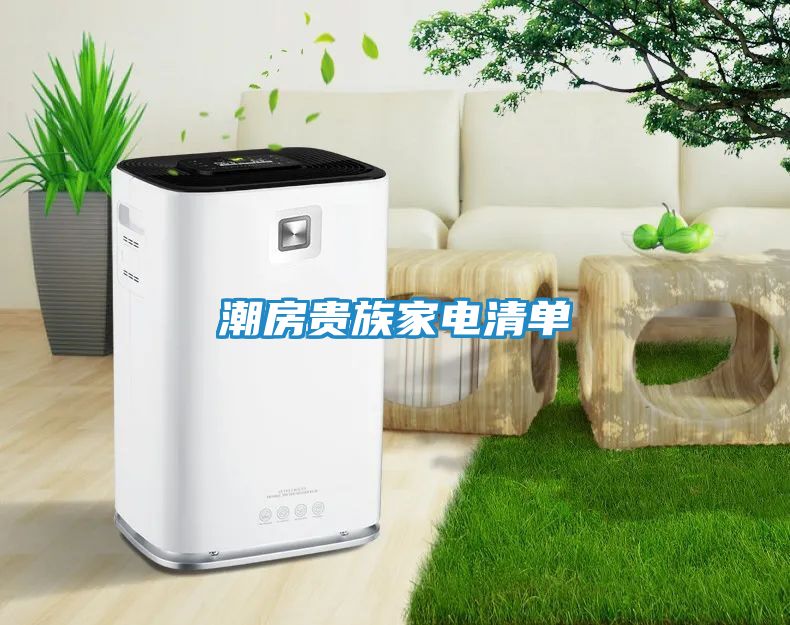 潮房贵族家电清单